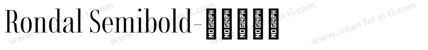 Rondal Semibold字体转换